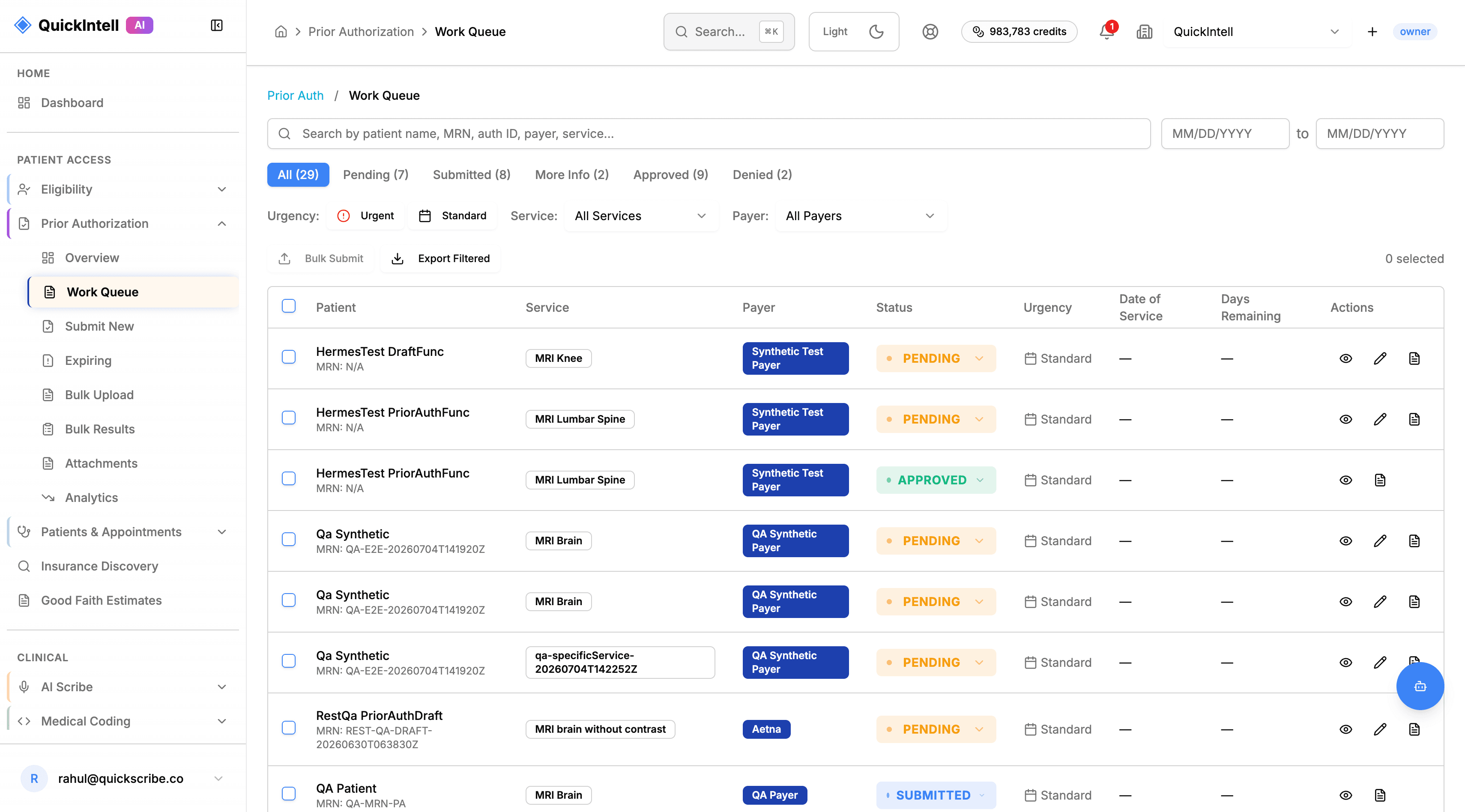 QuickAuth prior authorization product demonstration preview