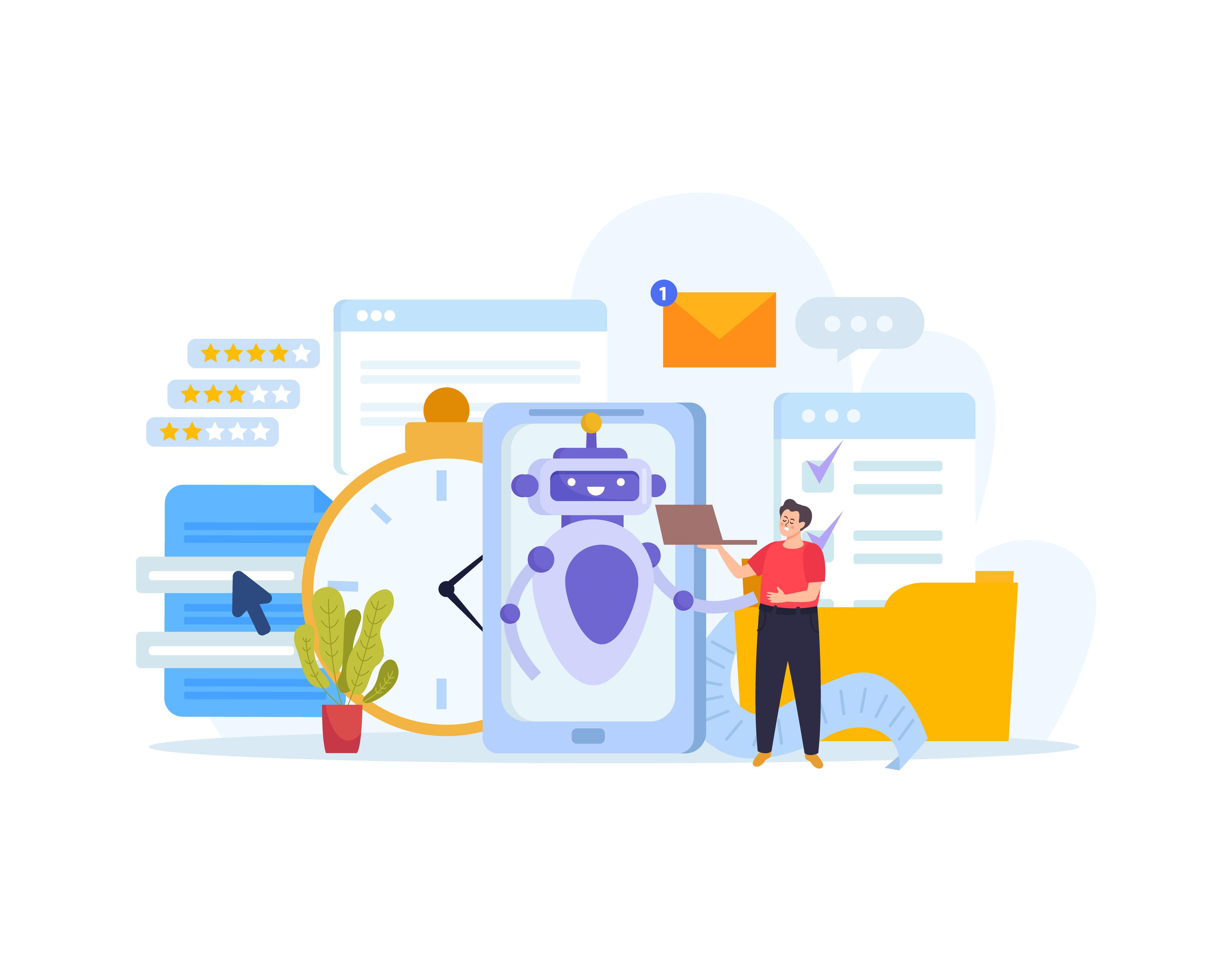 AI workflow interface representing tenant-scoped processing, human review safeguards, and no customer-data model training