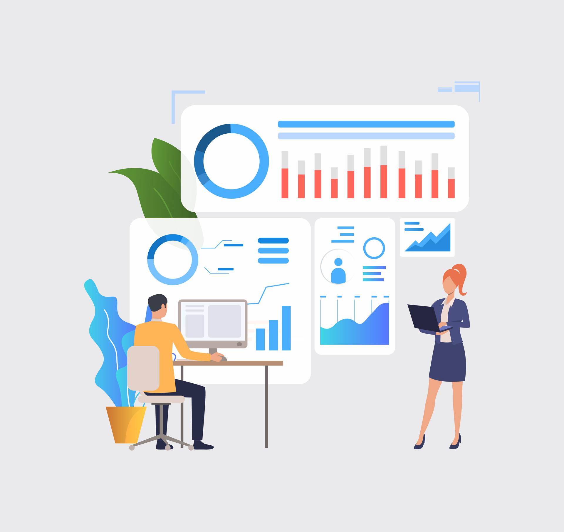 QuickIntell analytics: A/R aging heatmap, payer scorecard, underpayment radar, executive KPIs.