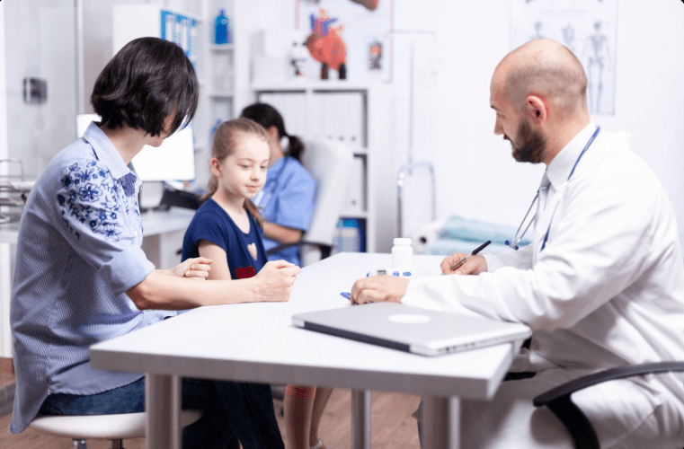 QuickScribe in primary care and general medicine Primary care and general medicine clinical setting — representative of where QuickScribe captures the doctor-patient conversation