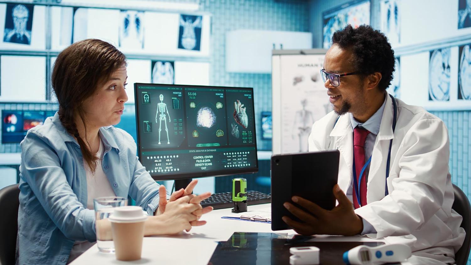 AI Healthcare API dashboard unifying EHR, PMS, clearinghouse, and payor data