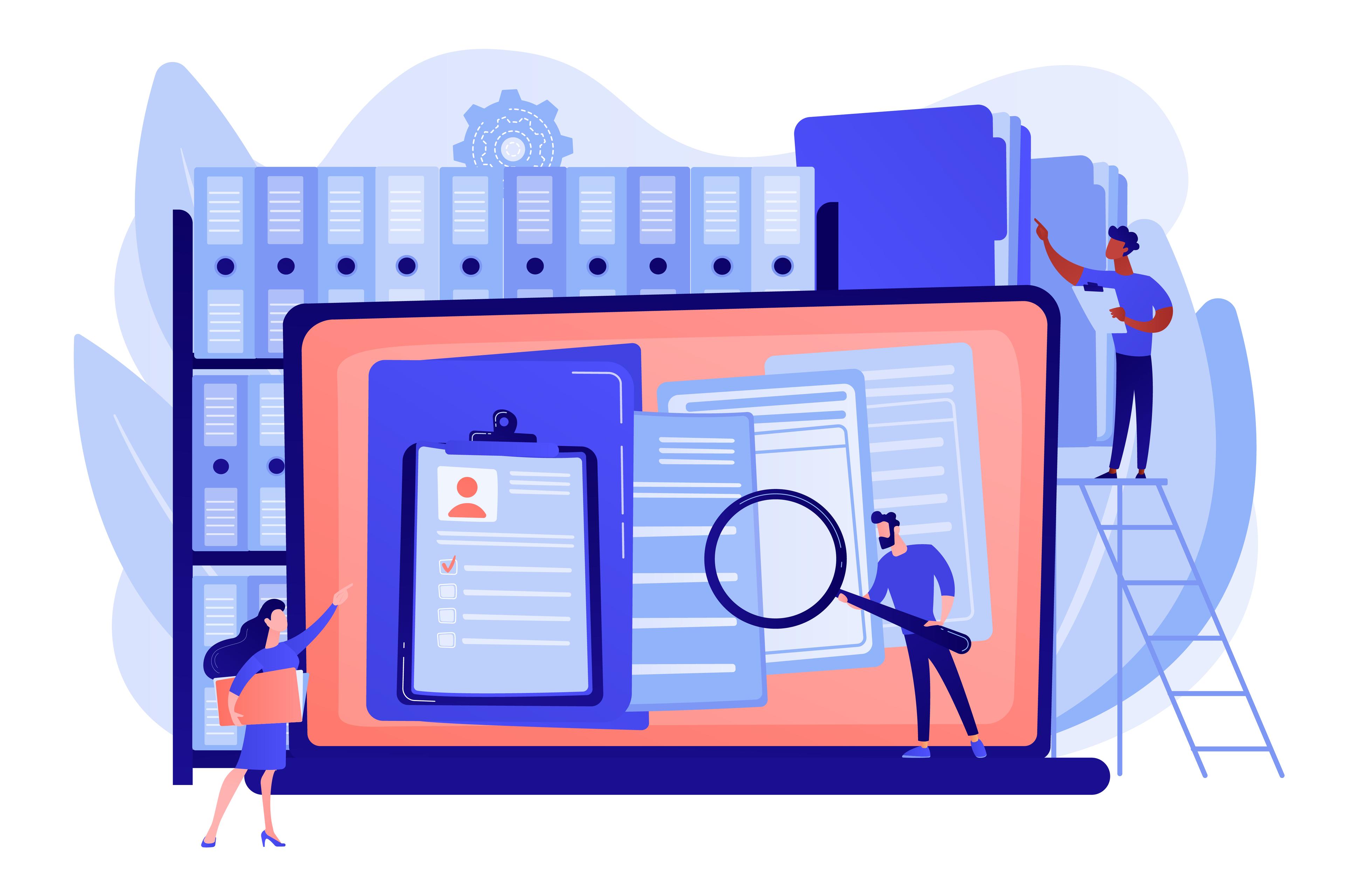 Organized document archive