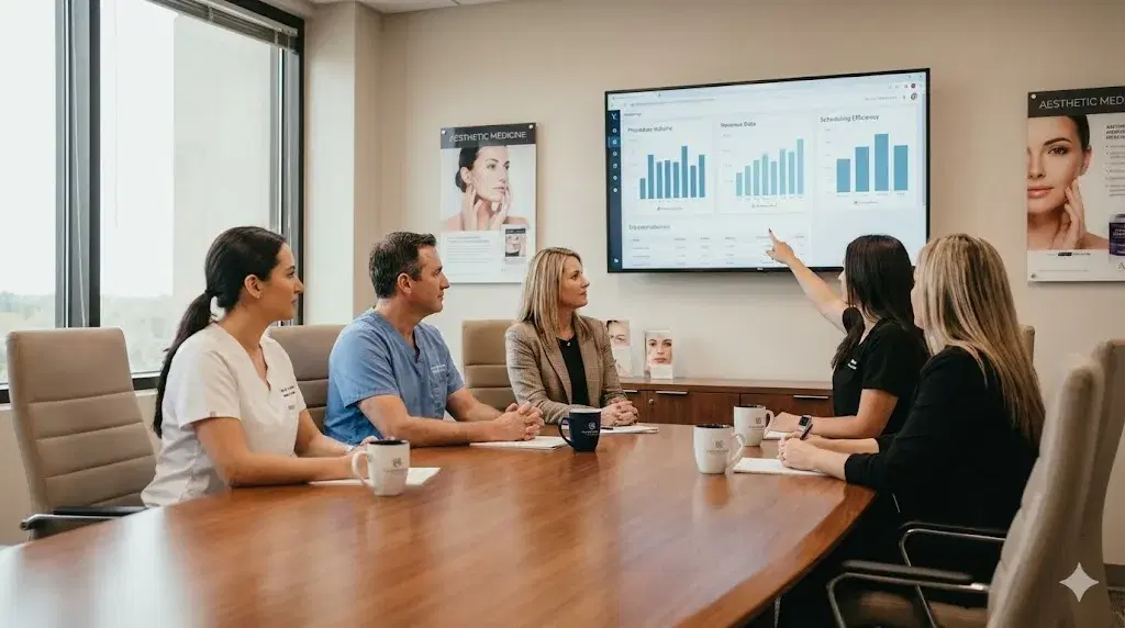 Plastic surgery care team meeting